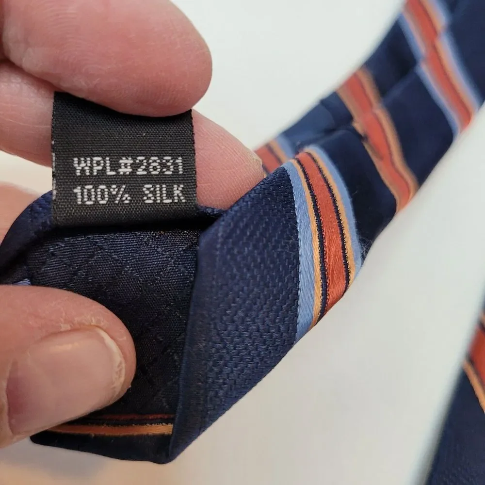 Jones New York, Red/Blue Stripe, Silk Tie‎